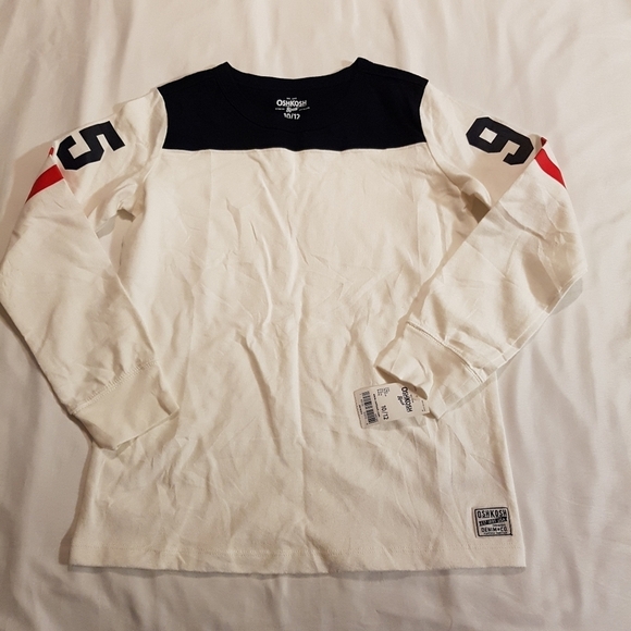 Oshkosh B'Gosh boys size 10/12 long sleeved shirt, New - Picture 1 of 7